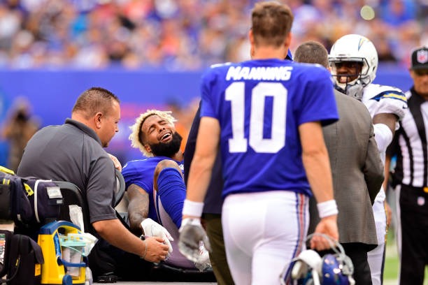 Odell Beckham Jr. Possibly Out For The Season After Breaking His Ankle During Today's Game