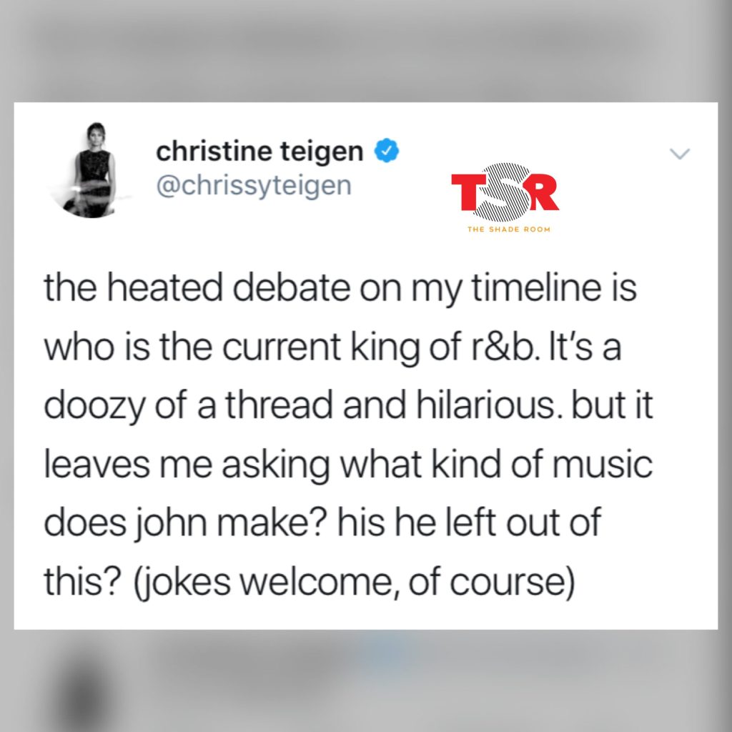Chrissy Teigen and John Legend On The King Of R&B