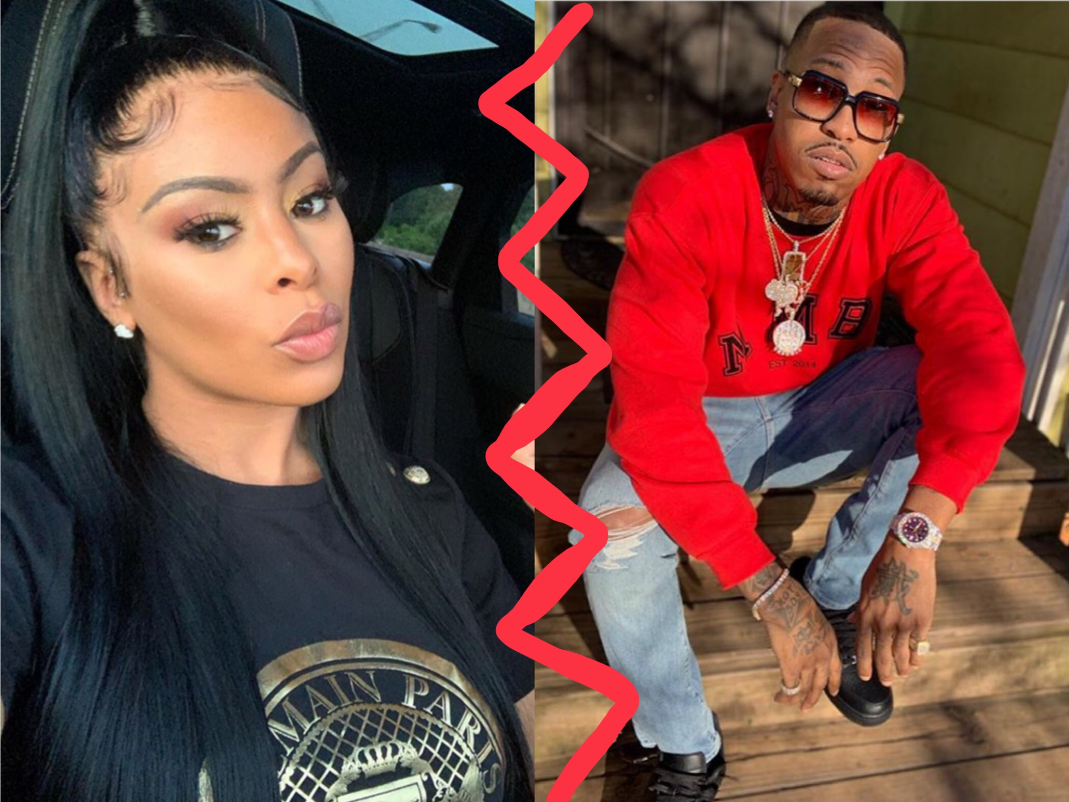 Alexis Skyy and Trouble got into it over social media concerning their rela...