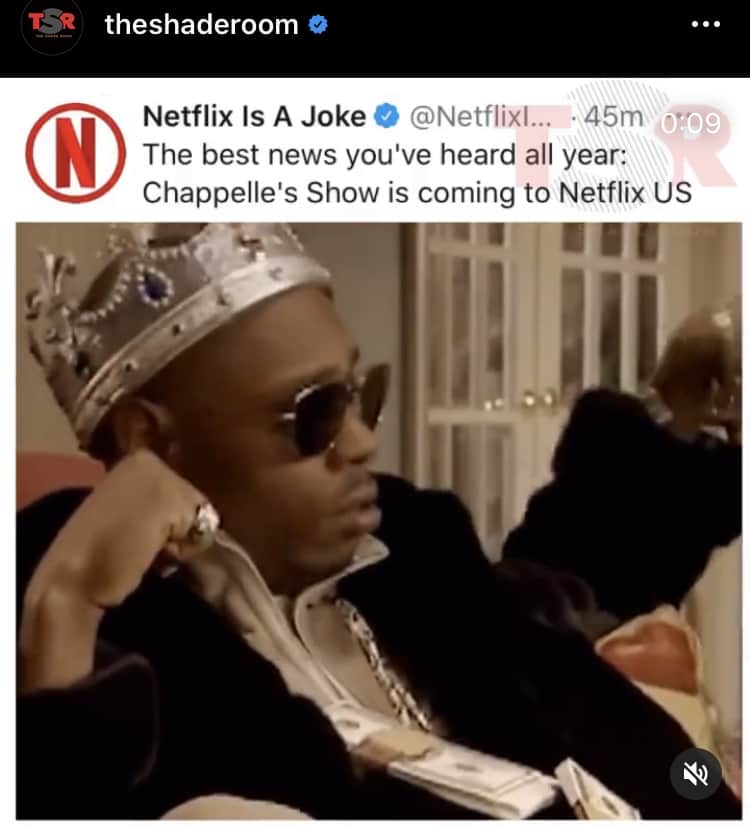 Netflix Announces That The “Chappelle’s Show” Will Begin Streaming On November 1st