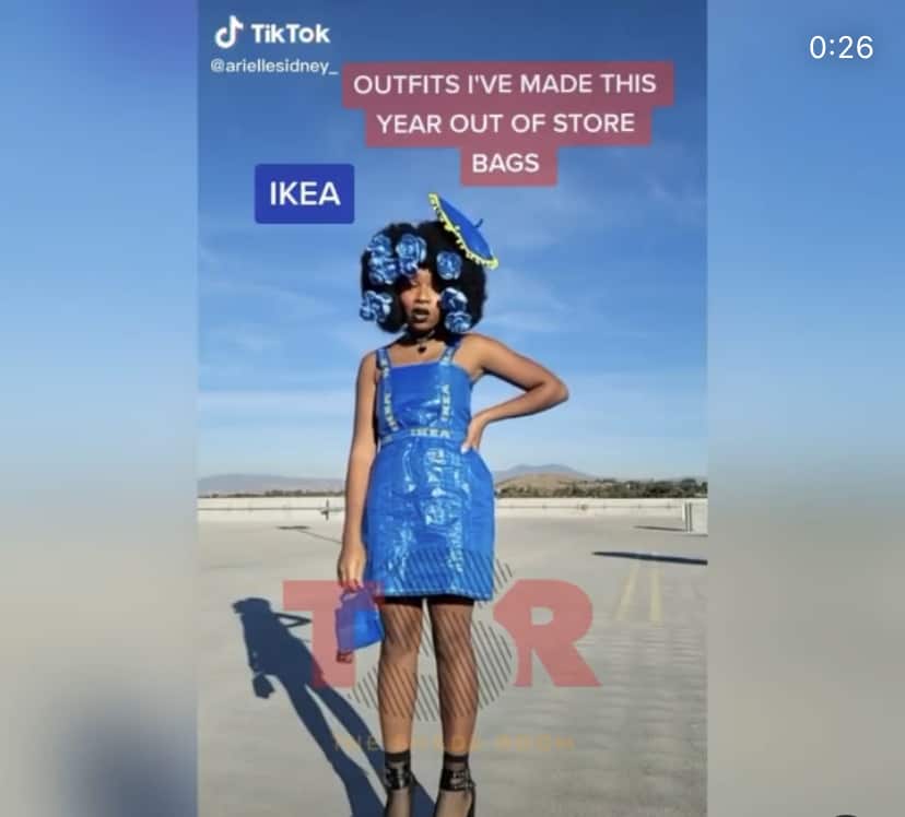 TSR Fashion: Arielle Sidney Creates Outfits Out Of Retail Shopping Bags