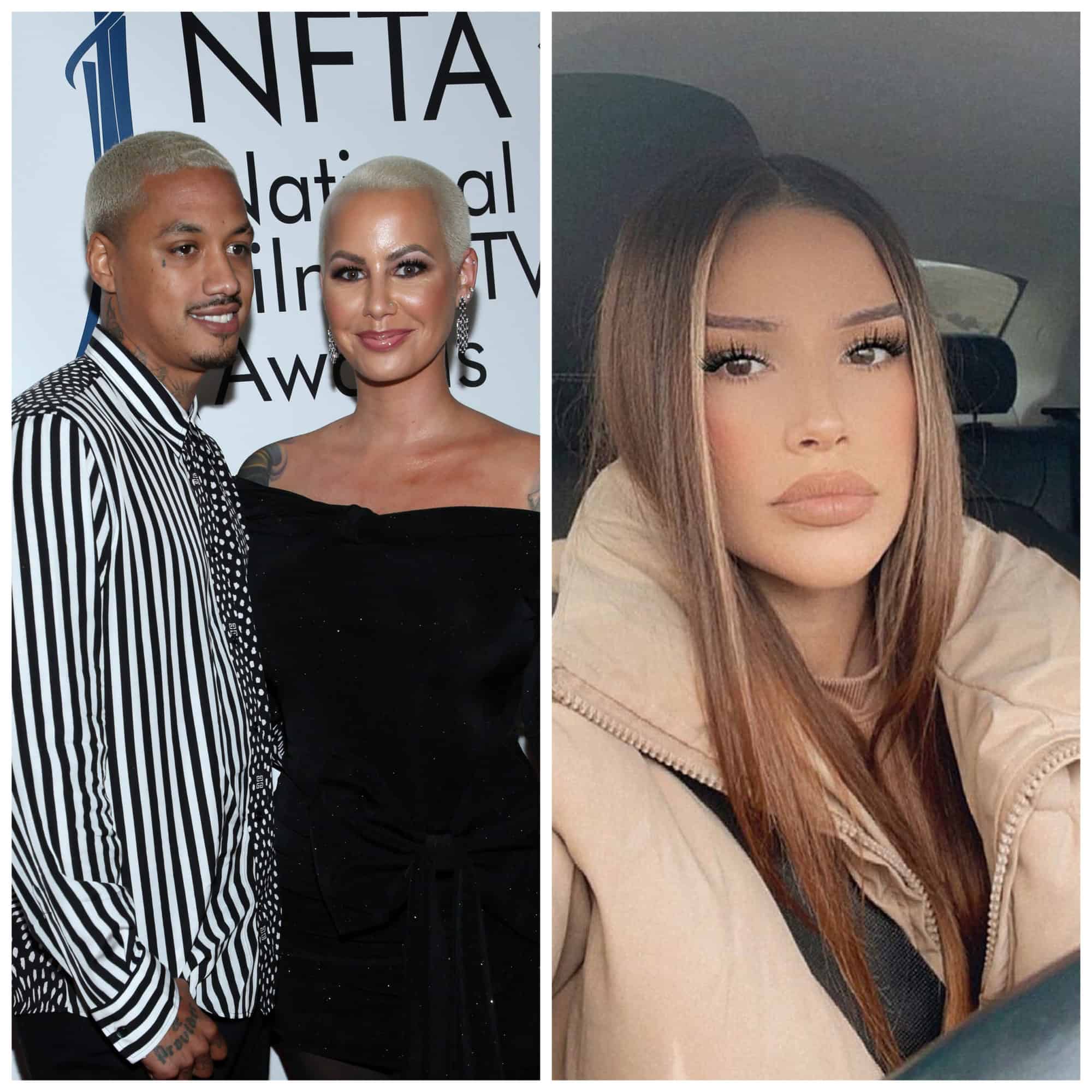 Amber Rose allegedly reached out to a TikToker because she wanted to know why the woman was blocked by Amber's man Alex "AE" Edwards.