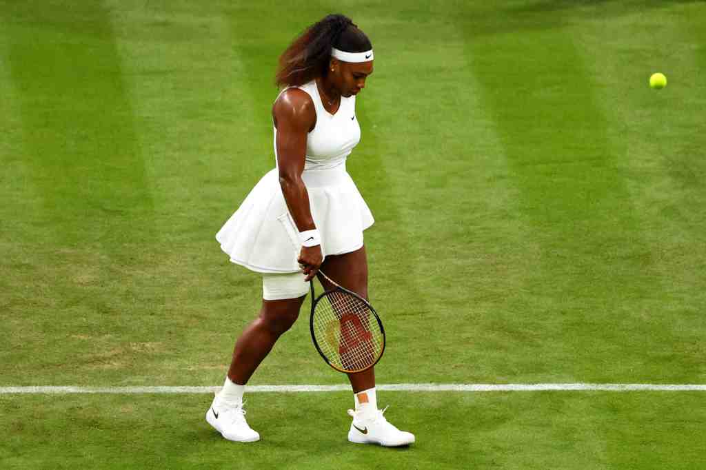 Serena Williams suffered an injury to her right leg while competing at Wimbledon causing her to withdraw from the remainder of the tournament