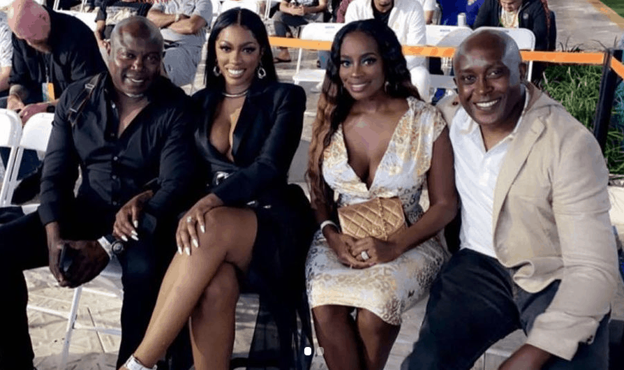 Shamea Morton shared a photo of her and Porsha Williams with their men as they turned fight night into double date night.