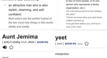 Dictionary.com Adds More Than 300 Words To Their Site Including ‘Y’all,’ ‘Zaddy,’ and ‘Aunt Jemima’