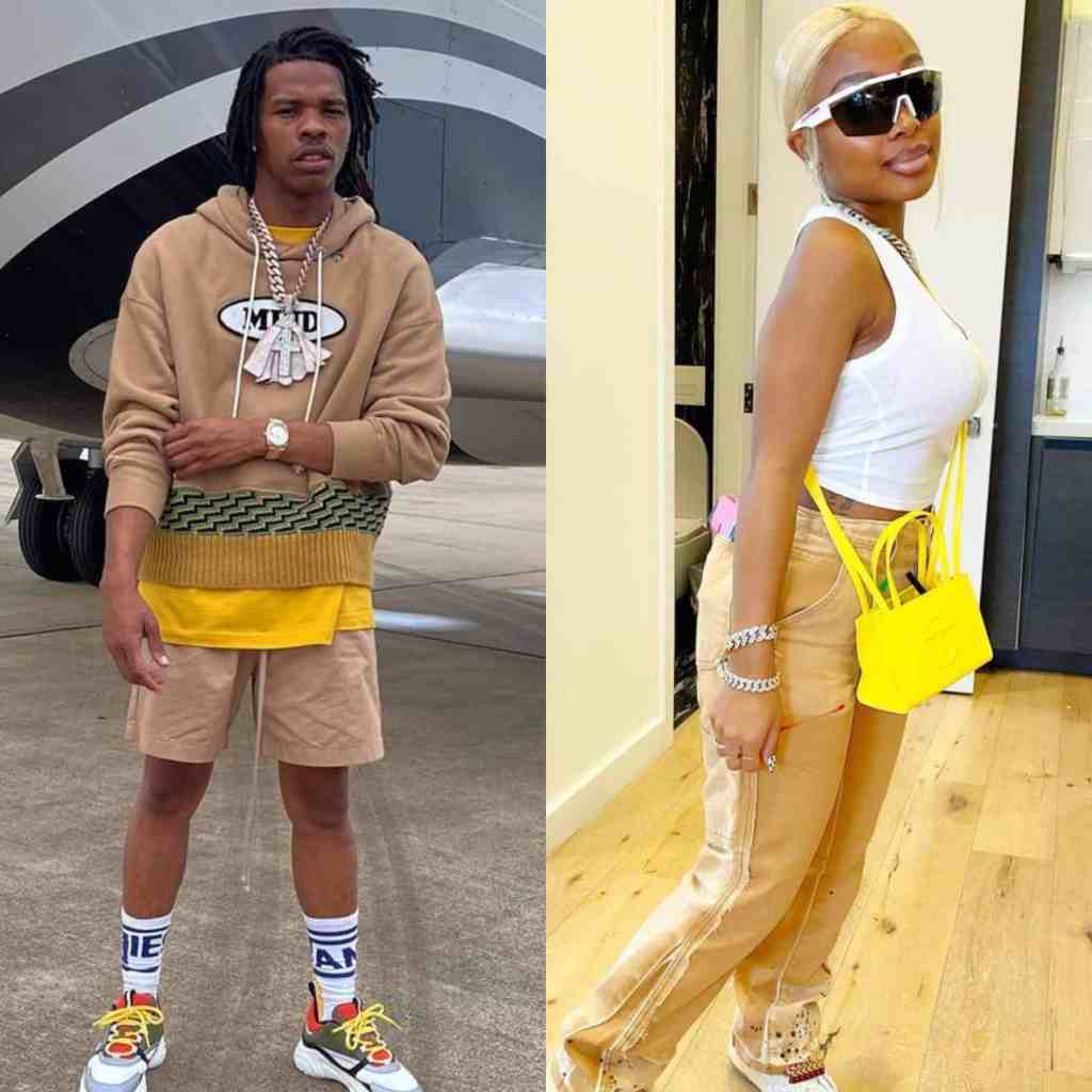 Lil Baby Wearing a MPLS Lakers Jersey With Gallery Dept Shorts