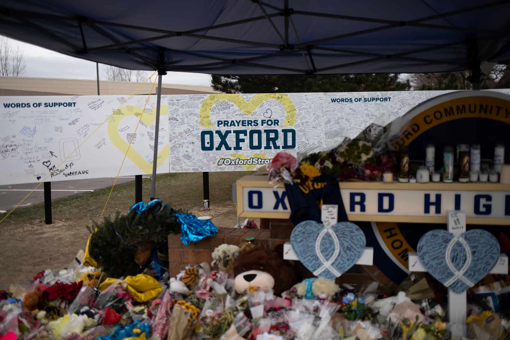 Two students have filed a lawsuit against the Oxford school system after the shooting that claimed four lives and injured others.