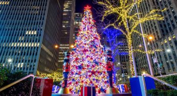 Man Arrested After The Christmas Tree Outside Of The Fox News Building Is Set On Fire 