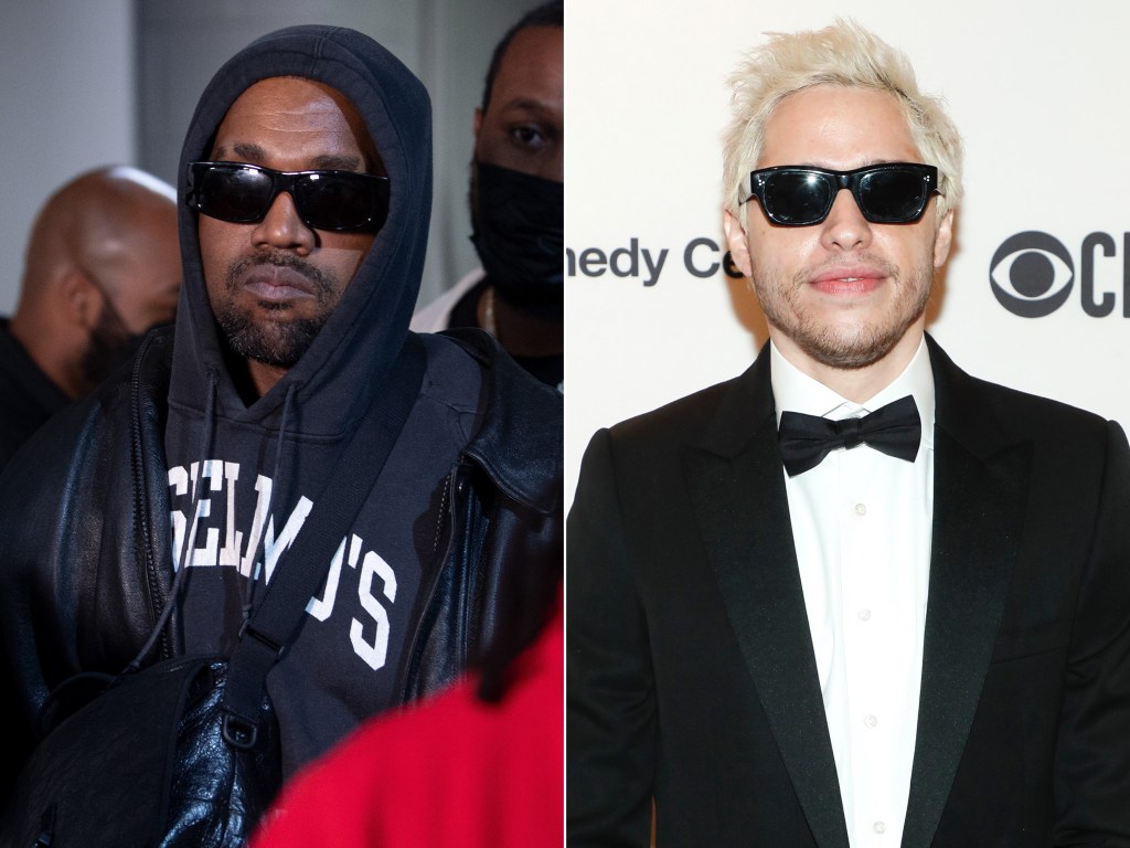 Kanye West takes to Instagram to call out Pete Davidson in a series of posts as he disapproves of his relationship with Kim Kardashian.