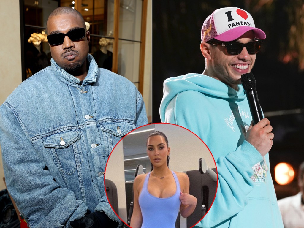 Kanye West agrees to stop making physical threats against Pete Davidson after Kim Kardashian asks him to via text message.