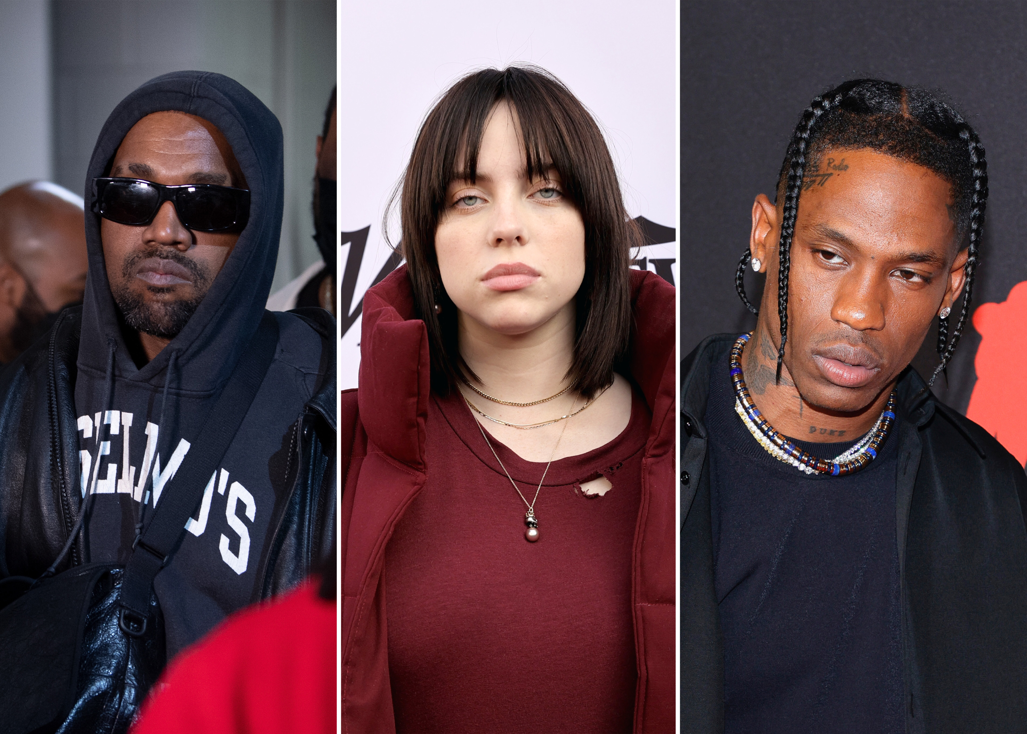 Kanye West says Billie Eilish needs to apologize for dissing Travis Scott before he can perform at Coachella in April.