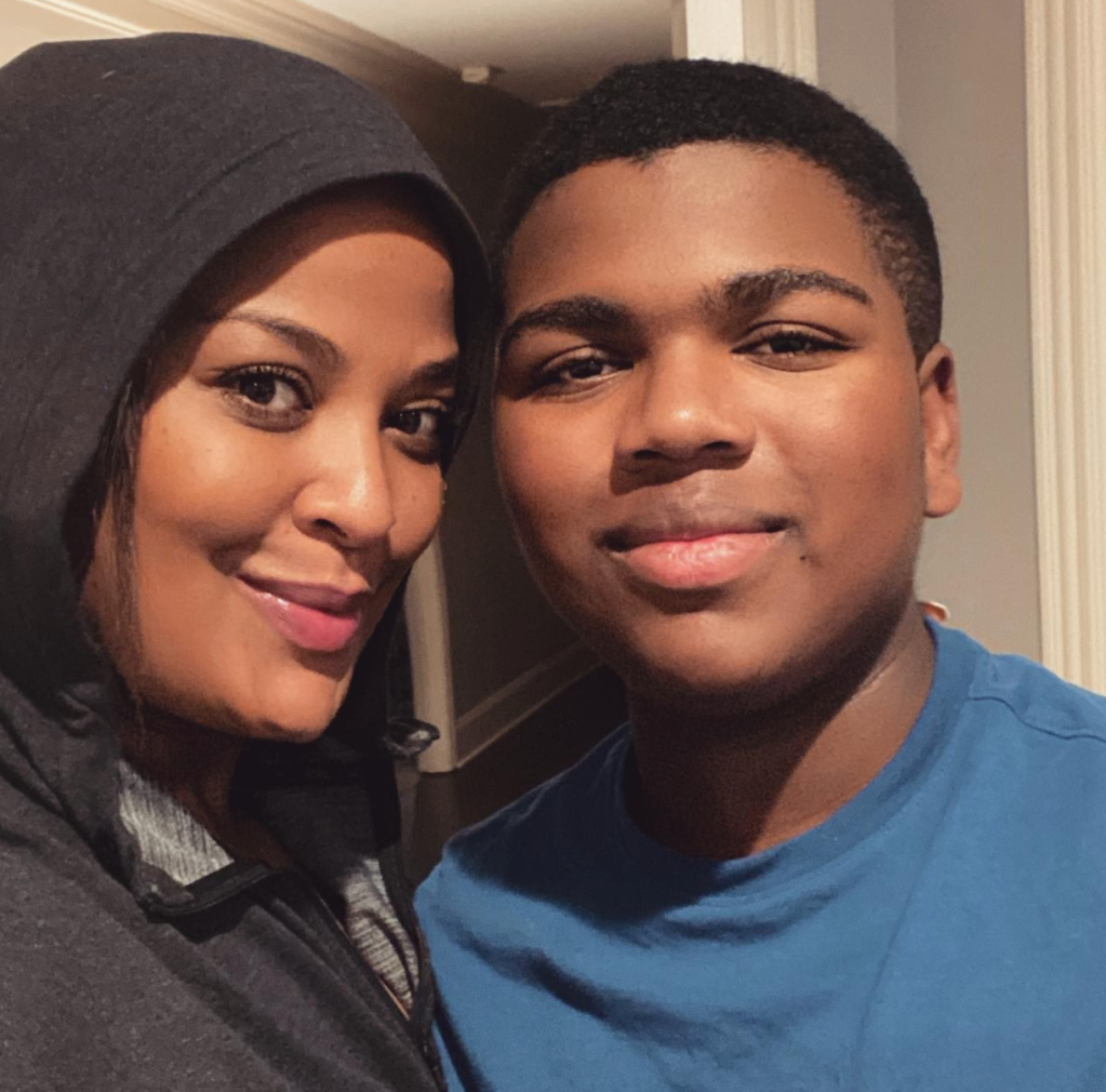 Laila Ali shared a photo of her and her son Curtis and shared how much he looks like her father, his grandfather Muhammad Ali.