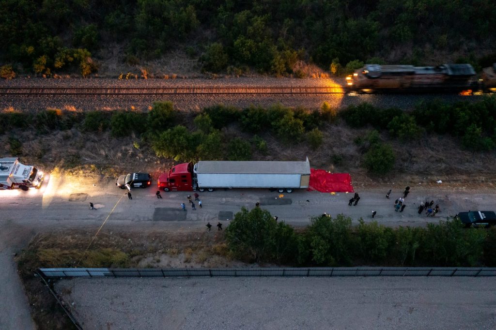 At least 46 people were found dead in a tractor-trailer in San Antonio,TX and are suspected migrants that tried to enter the U.S.