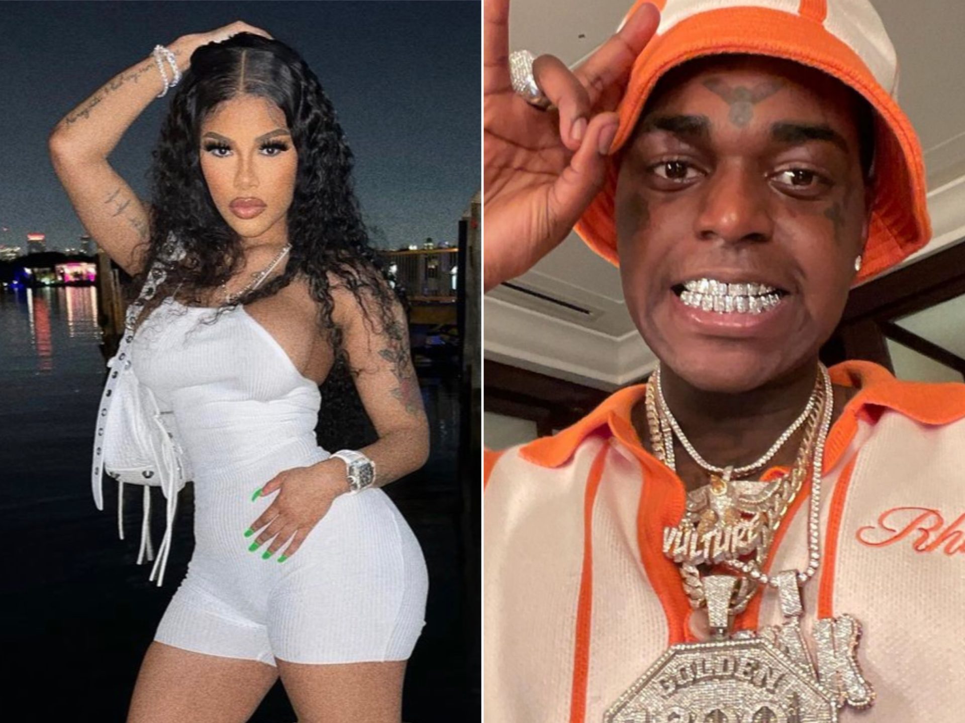 Mellow Rackz Begins The Process Of Removing Her Tattoo Of Kodak Black's  Government Name