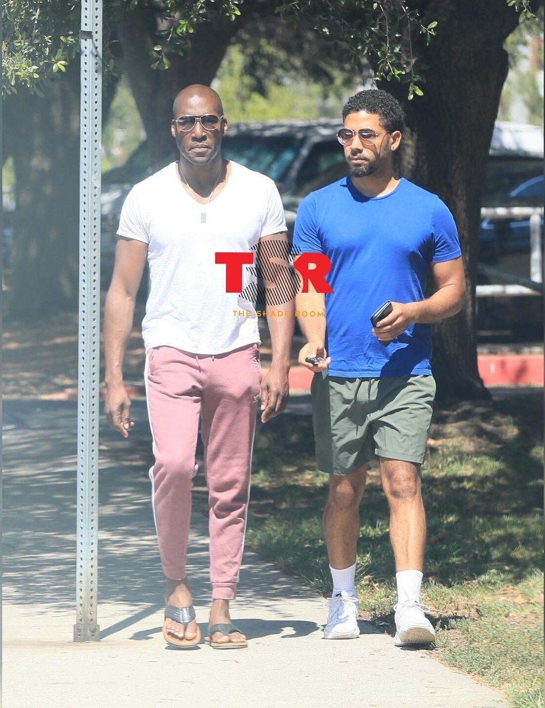 Jussie Smollett and Tawan Davis spotted in Los Angeles together July 15th 2022