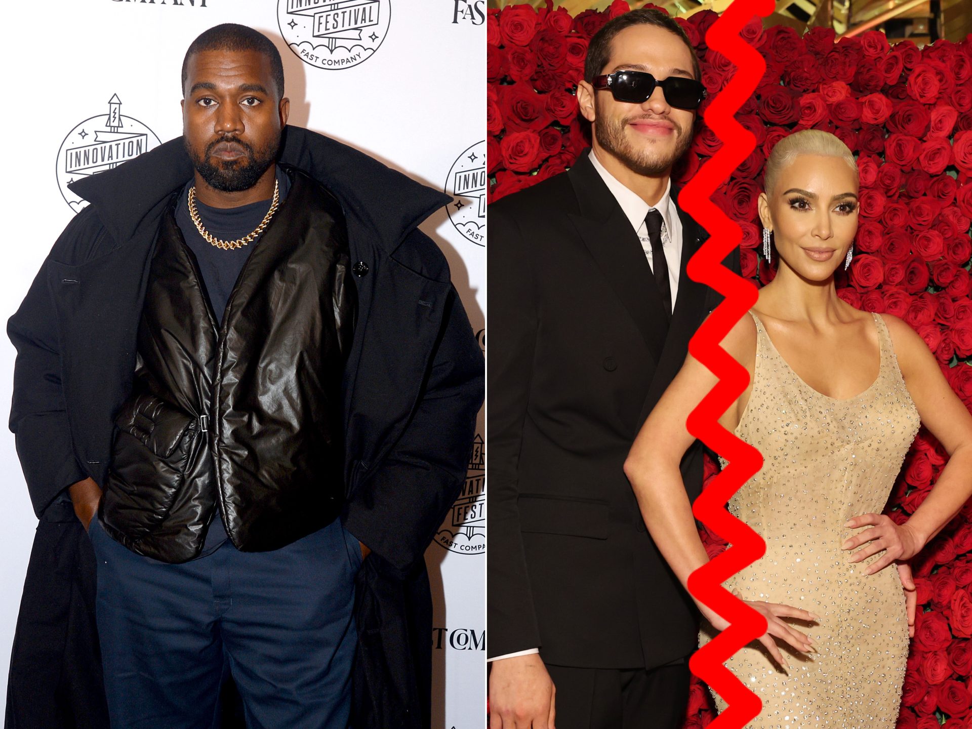 Kanye West Shares New Instagram Post In Wake Of Kim Kardashian & Pete Davidson Breakup News 