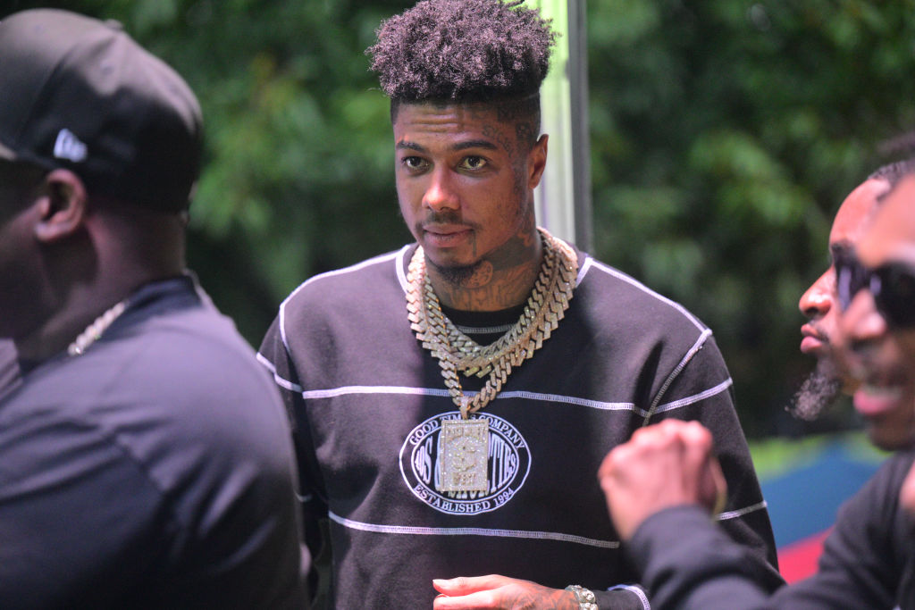 WATCH: Video Footage Of Blueface Allegedly Shooting At A Pick-Up Truck Surfaces After Attempted Murder Arrest