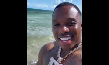 Bandman Kevo Flexes 'White Lives Matter' Tattoo After Taking His Healed Lipo Abs On Vacation