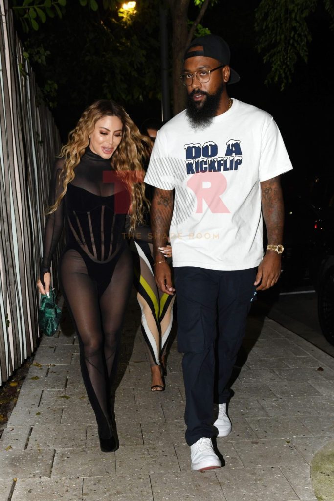 EXCLUSIVE: Larsa Pippen And Rumored Bae Marcus Jordan Step Out To Miami Restaurant 
