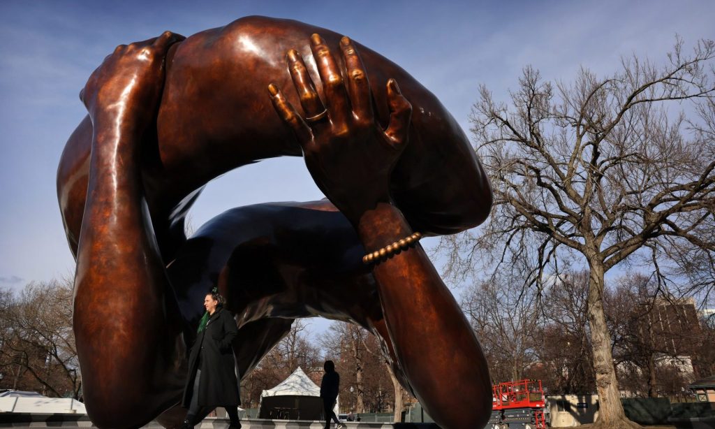 Martin Luther King Jr.'s Son Praises 'Embrace' Statue Amid Mixed Reactions: 'Opinions Are Like Butts, Everybody's Got One'
