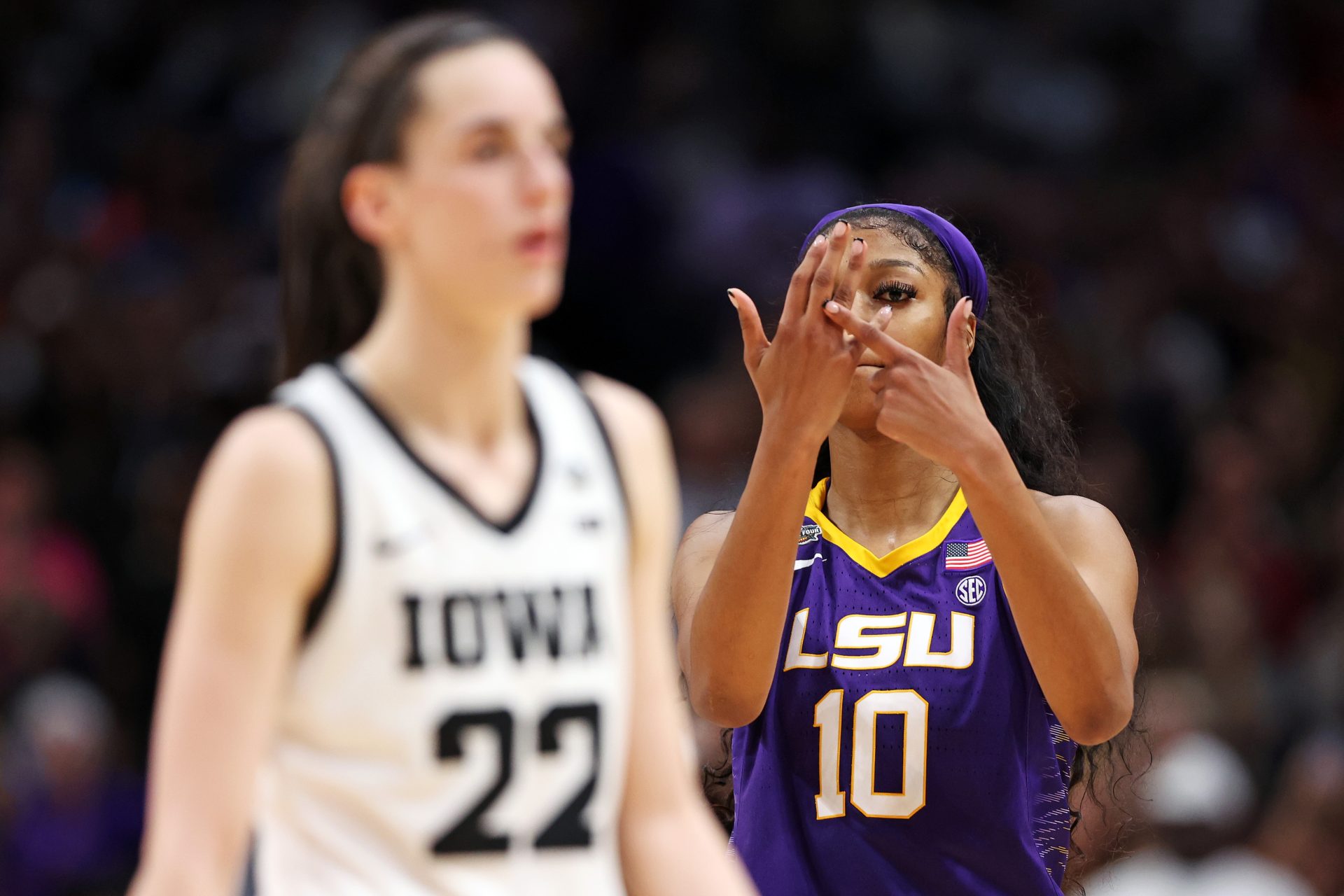 LSU’s Angel Reese Defends Taunting Back Iowa’s Caitlin Clark In NCAA Title Win, Garners Support