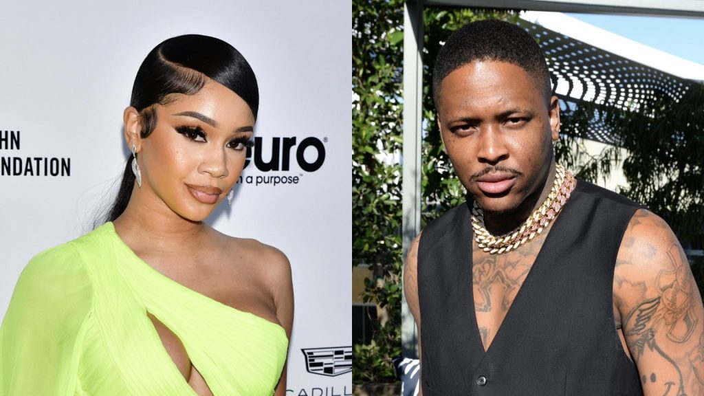 Saweetie & YG Spotted Cuddling In Cabo Pool (PHOTOS)