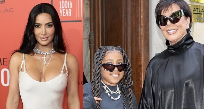Intergenerational Glam! Kim Kardashian, North West, & Kris Jenner Link To Enjoy Lux Spa Day