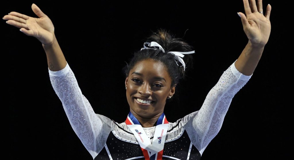 Simone Biles DOMINATES Returns Gymnastics Two Year Break