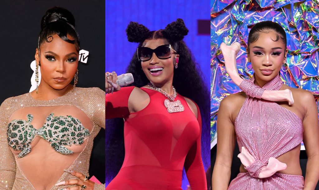 VMAs 2023: Ashanti Rocks Nelly Purse On Red Carpet, Nicki Minaj Debuts Song & Saweetie Goes Viral For Teleprompter Read
