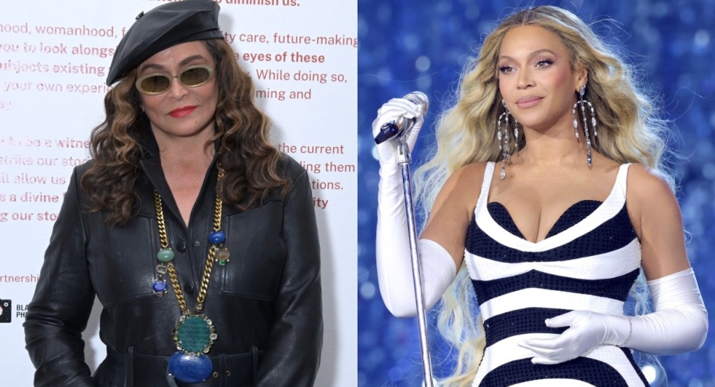 Tina Knowles-Lawson and Beyonce
