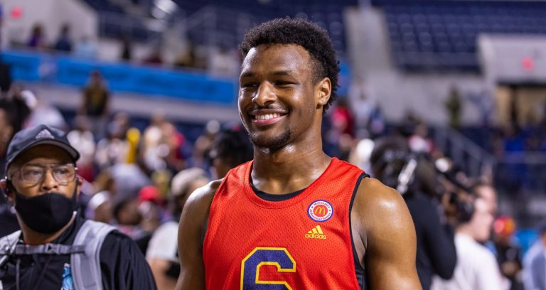 LeBron James Reacts To Bronny Playing His First USC Basketball Game After Cardiac Arrest