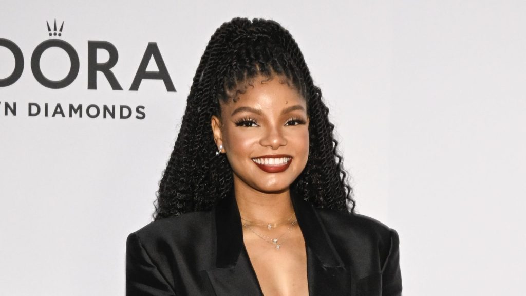 Halle Bailey at Pandora Celebrates Lab-Grown Diamonds with a New Diamond District on September 6, 2023 in New York, New York.