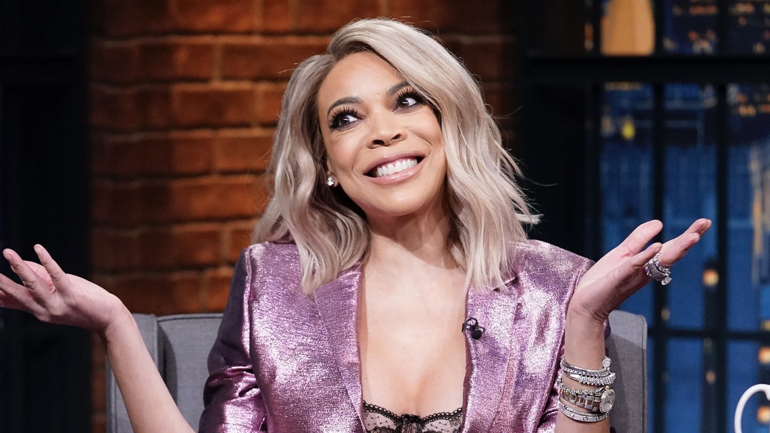 LATE NIGHT WITH SETH MEYERS -- Episode 750 -- Pictured: Talk show host, Wendy Williams, on October 30, 2018 --