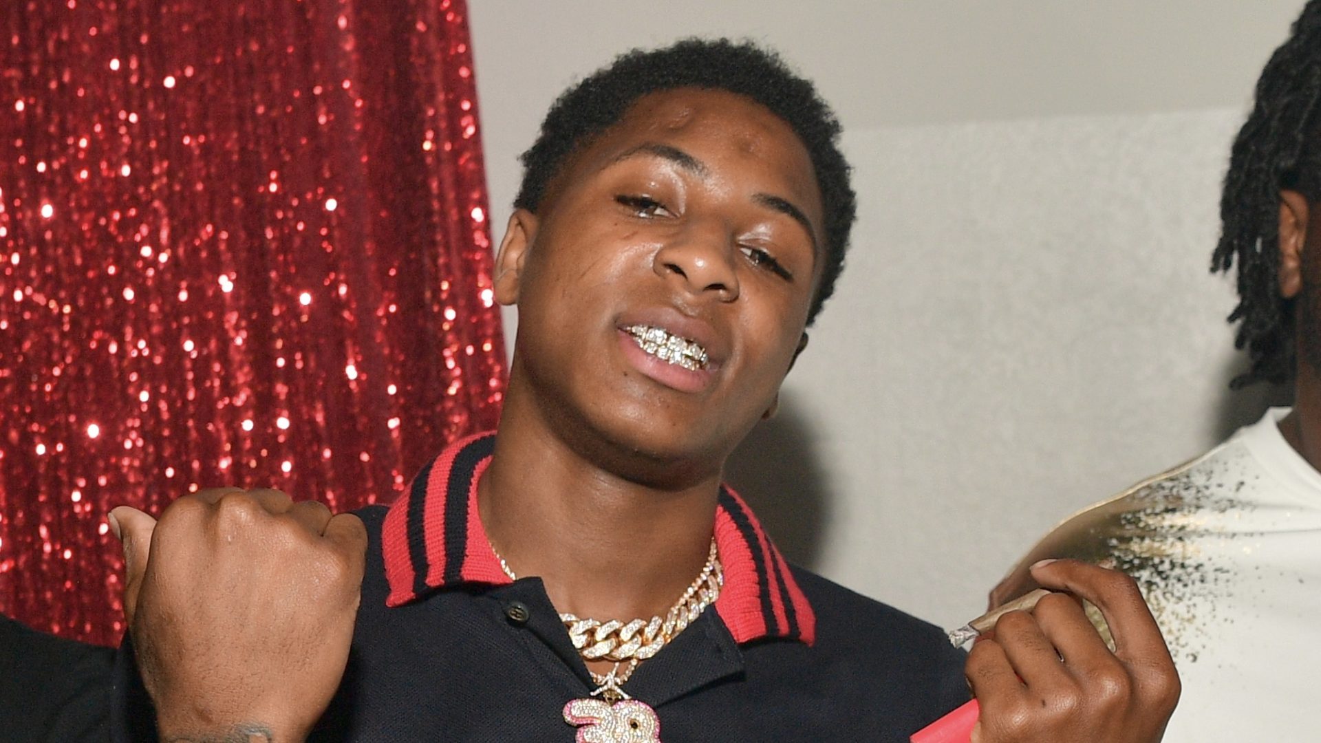 ATLANTA, GA - AUGUST 16: Rapper NBA Youngboy attends Young Thug's birthday party at Tago International on August 16, 2017 in Atlanta, Georgia.