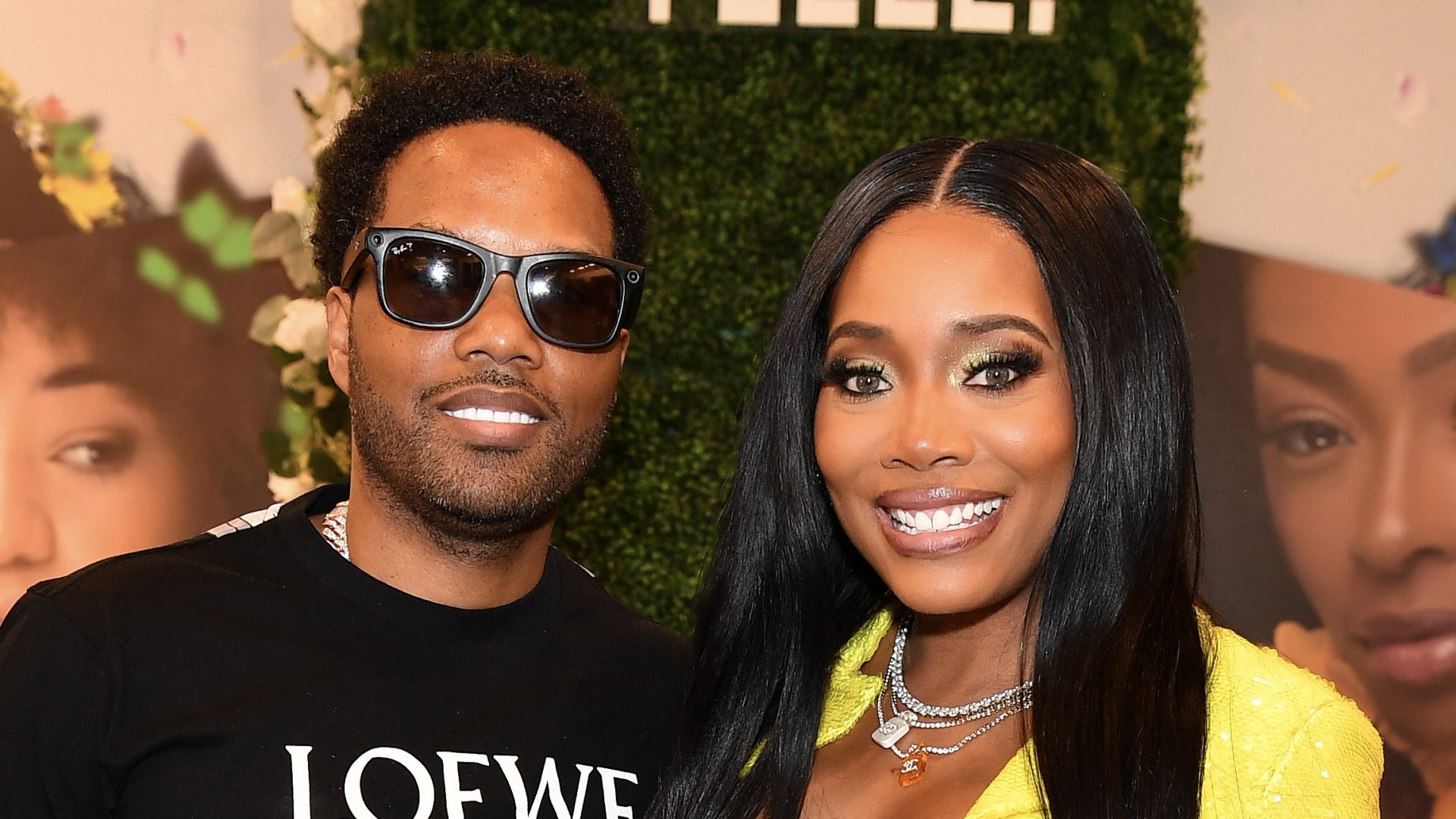 ATLANTA, GEORGIA - MARCH 23: Mendeecees Harris and Yandy Smith attend Yelle Skin Care meet & greet at Bloomingdale's Lenox Square on March 23, 2024 in Atlanta, Georgia.
