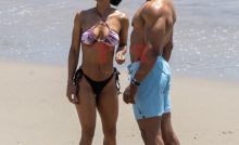 PHOTOS: Jonathan Majors & Meagan Good Enjoy A Beach Day