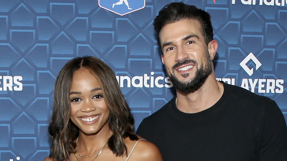 LOS ANGELES, CALIFORNIA - JULY 18: (L-R) Rachel Lindsay and Bryan Abasolo attend the “Players Party” co-hosted by Michael Rubin, MLBPA and Fanatics at City Market Social House on July 18, 2022 in Los Angeles, California.