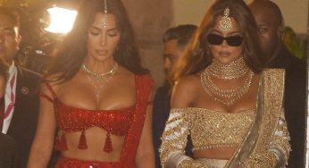 Kim & Khloé Kardashian Attend Indian Billionaire’s Son’s Extravagant Wedding (VIDEOS)