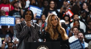 Beyoncé & Kelly Rowland Deliver Powerful Speeches In Support Of VP Kamala Harris At Houston Rally (VIDEOS)