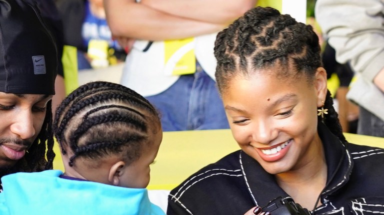 Awww! Halo Has MOST Adorable Reaction To Watching Halle Bailey's New Music Video For 'Back and Forth' (VIDEO)