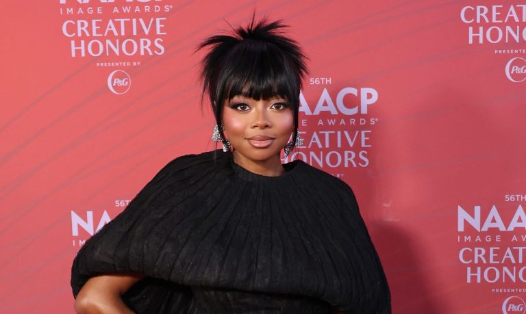 Skai Jackson Hits First Red Carpet Since Welcoming Her Baby Boy NAACP Image Awards