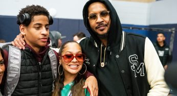 Proud Parents! La La & Carmelo Anthony Show Love To Son Kiyan After High School Graduation (PHOTOS + VIDEOS)