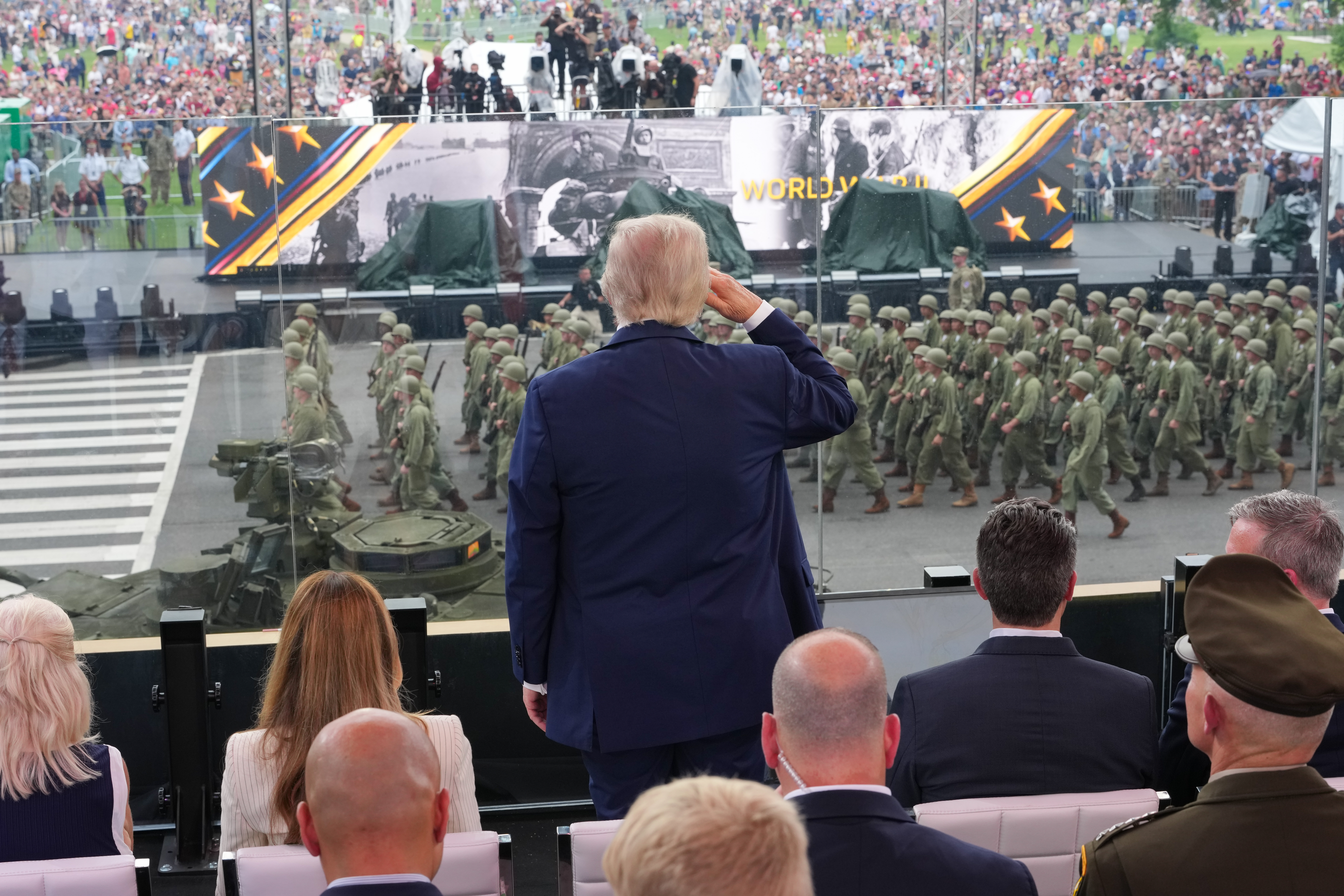Donald Trump Military Parade Nationwide No Kings Protests Display 45 Million
