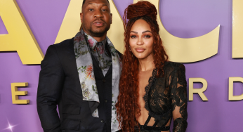 Whew! Meagan Good & Jonathan Majors Spark Reactions With Clip Addressing Pregnancy Rumors