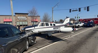Oh Wow! Three Vehicles Hit After Small Plane Makes Emergency Landing On Busy Georgia Road (WATCH)