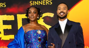 Too Sweet! Michael B. Jordan Sparks “Smoke & Annie” Buzz After Kissing Wunmi Mosaku’s Baby Bump (VIDEO)