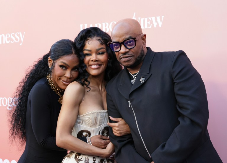 Family Affair! Teyana Taylor Pulls Up With Her Parents And Serves Soft Life Energy On The Carpet (PHOTOS)