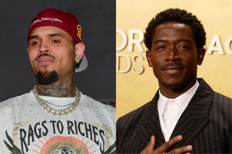 Fans Go WILD After Chris Brown & Damson Idris Pop Out Together At Coachella