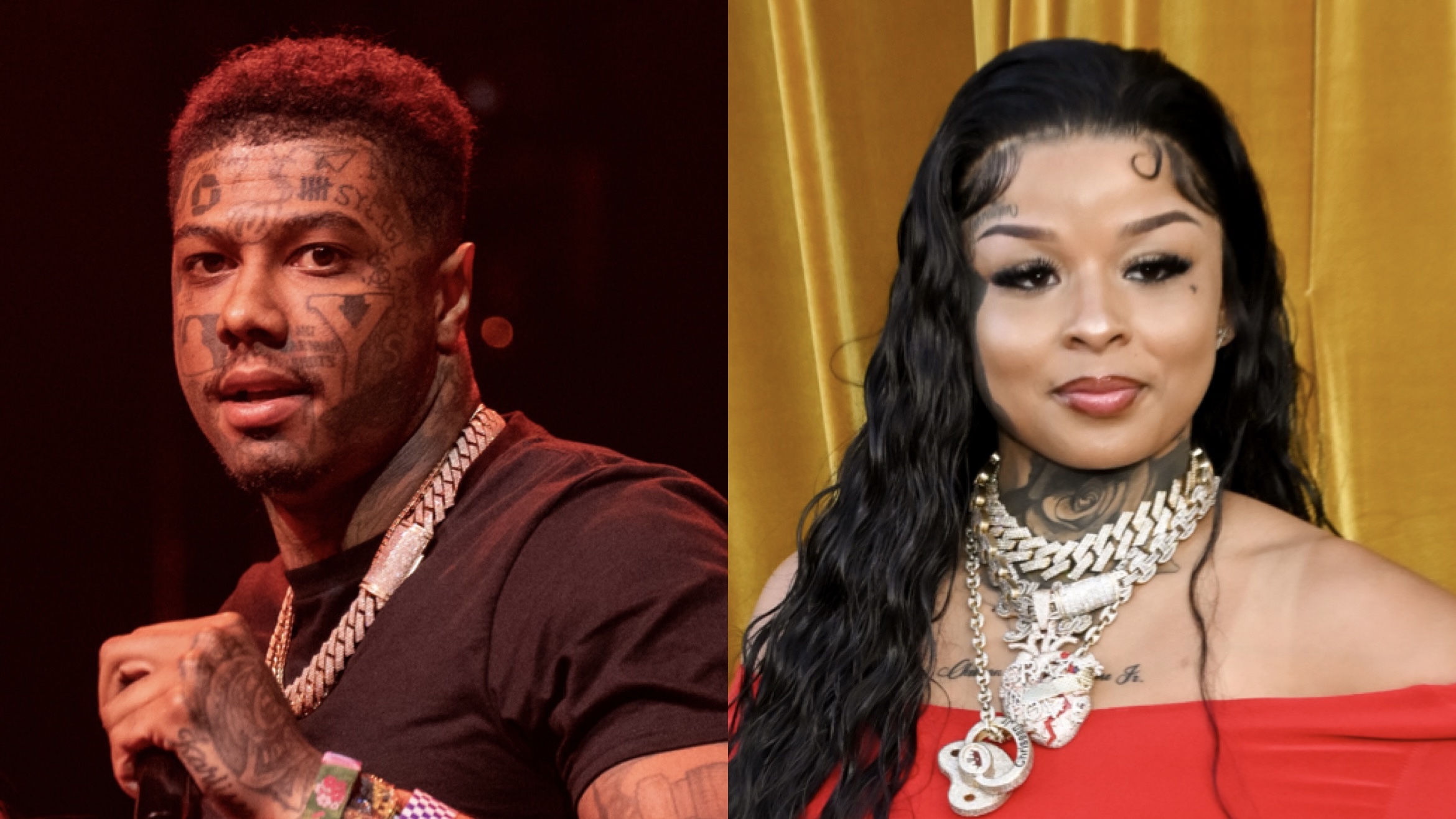 Whew, Chile! Blueface Pulls Off On Chrisean Rock After Things Go Left During Their Latest Livestream (VIDEOS)