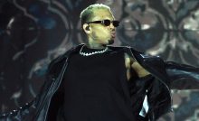 Chris Brown fan stage spicy performance clapping cheeks pulling hair ponytail Toronto Canada concert The R&B Tour